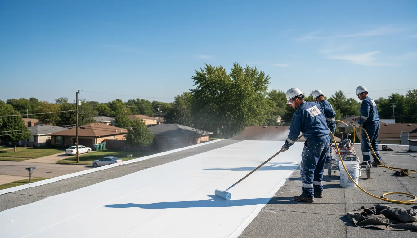 Commercial roof coating in Chase, MI near me
